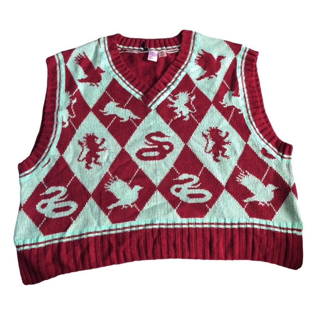 H&M Harry Potter themed sweater vest